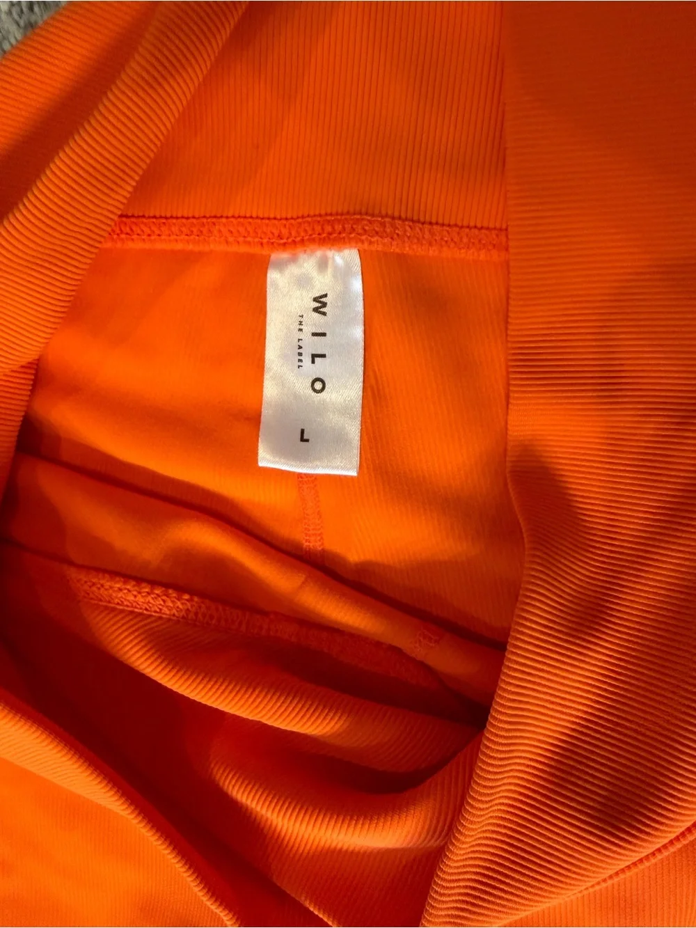 Wilo High-Rise Orange Shorts